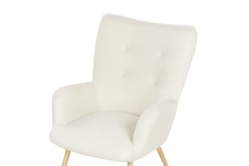 Øreklapstol Vejle - Beige, sort - Møbler - Stole & lænestole - Lænestole - Øreklapstol