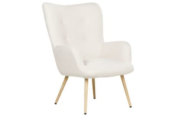 Øreklapstol Vejle - Beige, sort - Møbler - Stole & lænestole - Lænestole - Øreklapstol