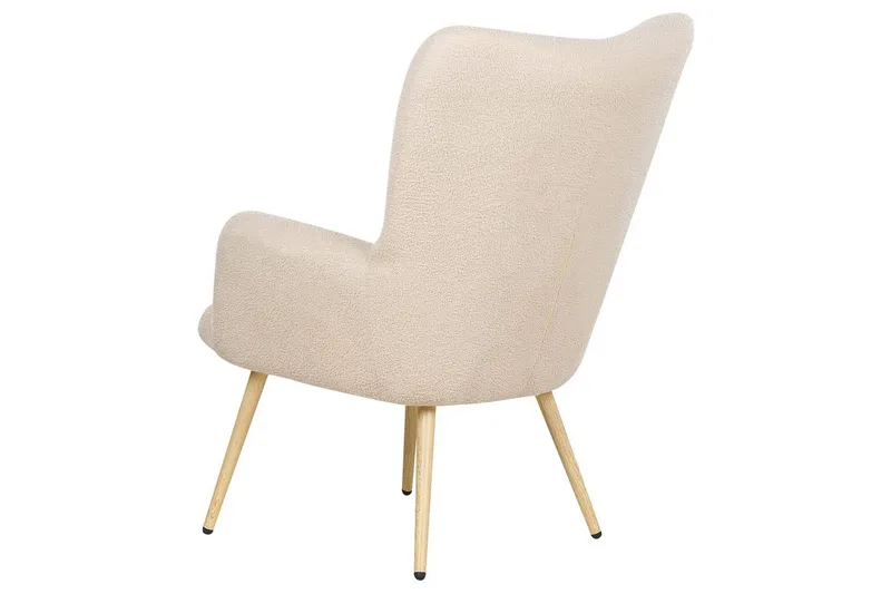 Øreklapstol Vejle - Rosa, mørkt træ - Møbler - Stole & lænestole - Lænestole - Øreklapstol