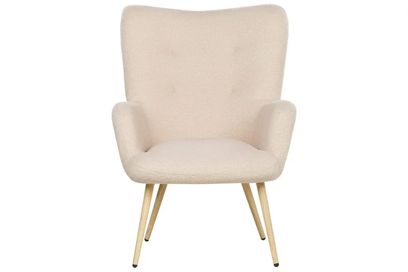 Øreklapstol Vejle - Rosa, mørkt træ - Møbler - Stole & lænestole - Lænestole - Øreklapstol