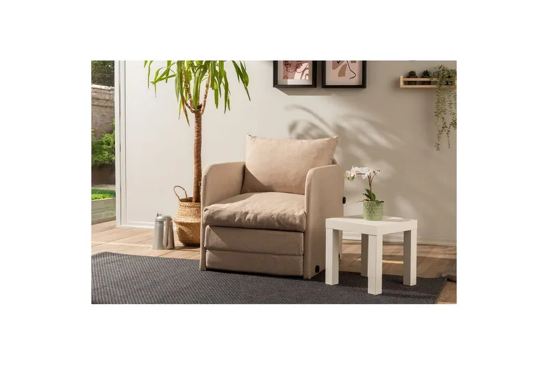 1-sædet sovesofa Rubby Beige - Beige - Møbler - Stole & lænestole - Lænestole - Sengestol