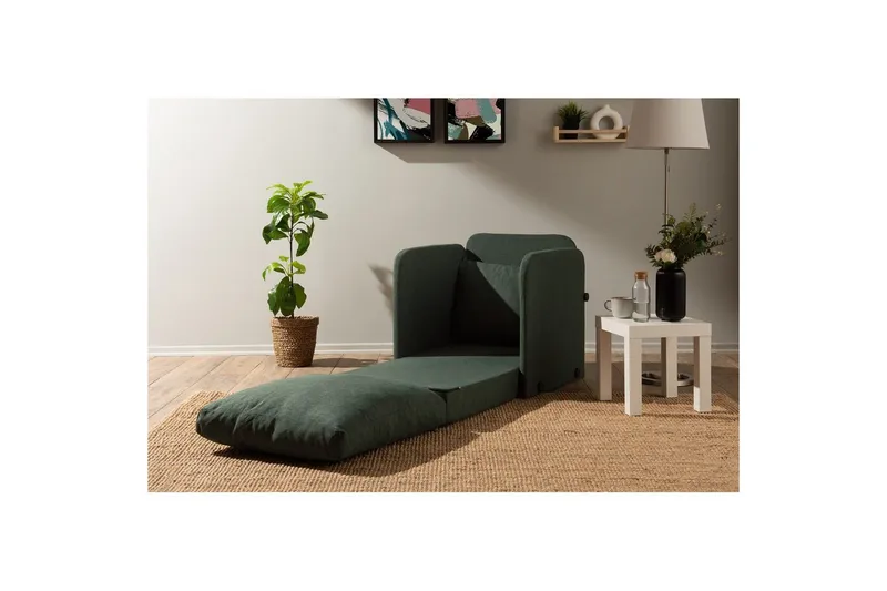 1-sædet sovesofa Rubby Grøn - Grøn - Møbler - Stole & lænestole - Lænestole - Sengestol