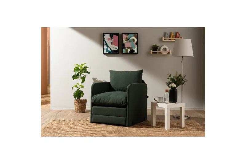 1-sædet sovesofa Rubby Grøn - Grøn - Møbler - Stole & lænestole - Lænestole - Sengestol