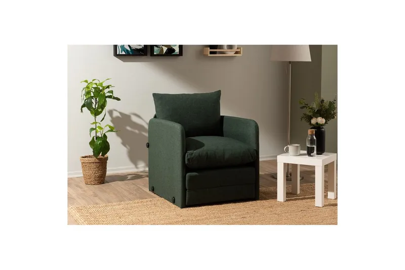 1-sædet sovesofa Rubby Grøn - Grøn - Møbler - Stole & lænestole - Lænestole - Sengestol
