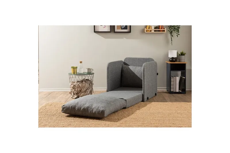 1-sædet sovesofa Rubby Lys Grå - Lys Grå - Møbler - Stole & lænestole - Lænestole - Sengestol