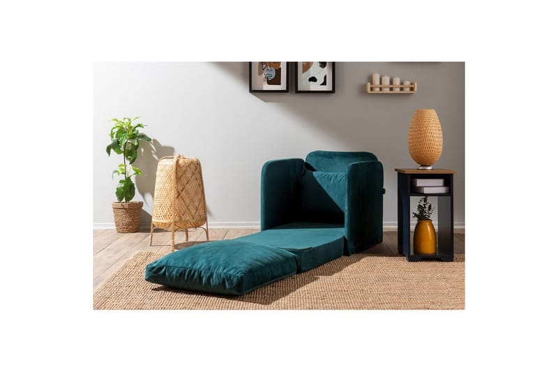 1-sædet sovesofa Rubby Petrolgrøn - Petrolgrøn - Møbler - Stole & lænestole - Lænestole - Sengestol