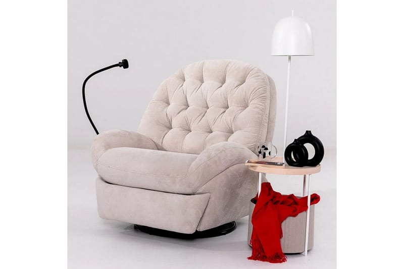 Adesis Elektrisk reclinerlænestol - Cremehvid - Møbler - Stole & lænestole - Lænestole - Liggestol