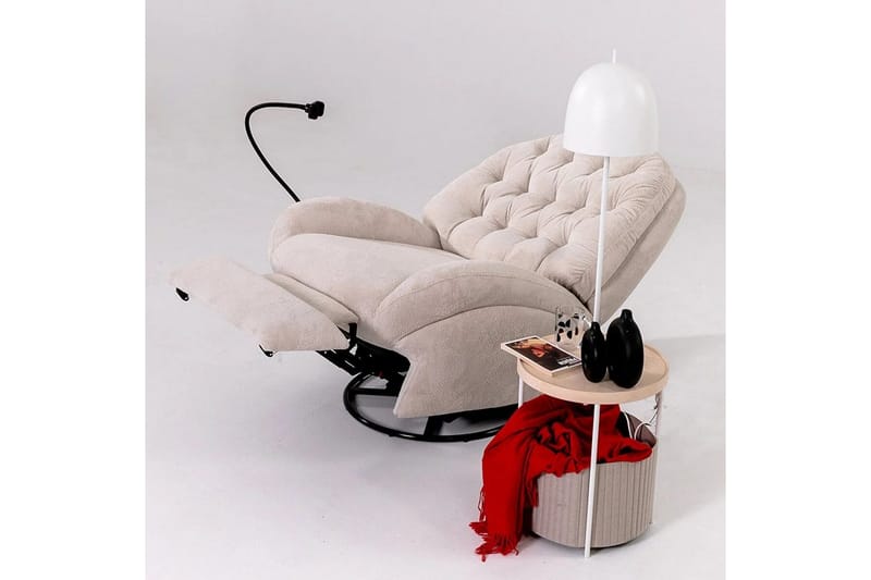 Adesis Elektrisk reclinerlænestol - Cremehvid - Møbler - Stole & lænestole - Lænestole - Liggestol