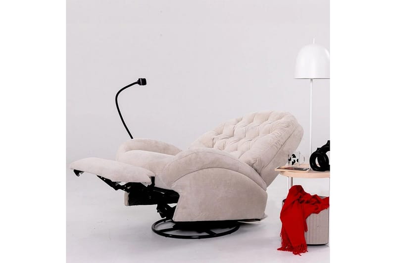 Adesis Elektrisk reclinerlænestol - Cremehvid - Møbler - Stole & lænestole - Lænestole - Liggestol