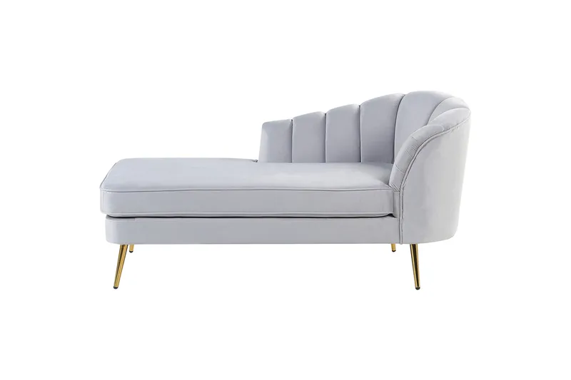 Allier Chaiselong 150 cm, Guld/Grå