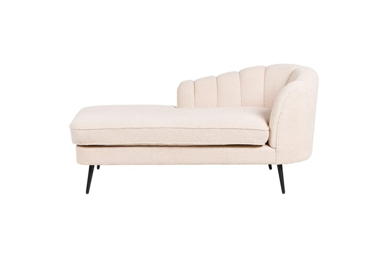 Allier Chaiselong 150 cm Højre, Beige/Sort