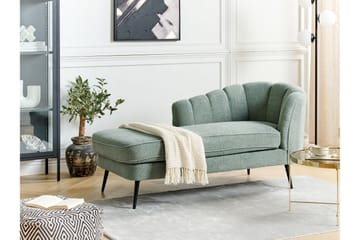 Allier Chaiselong 150 cm Højre - Sort/Grøn - Møbler - Stole & lænestole - Lænestole - Chaiselong lænestol & Divan lænesto