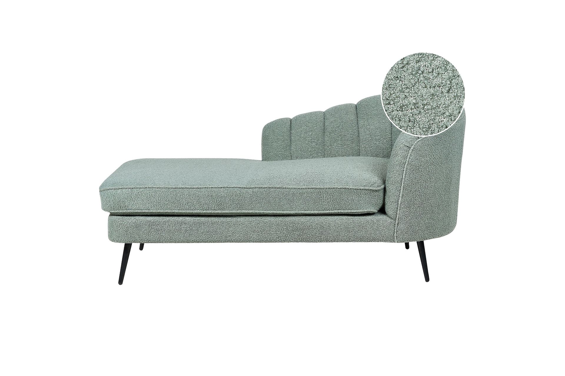 Allier Chaiselong 150 cm Højre - Sort/Grøn - Møbler - Stole & lænestole - Lænestole - Chaiselong lænestol & Divan lænesto