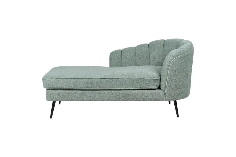 Allier Chaiselong 150 cm Højre, Sort/Grøn