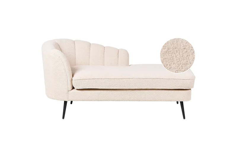 Allier Chaiselong 150 cm Venstre - Beige/Sort - Møbler - Stole & lænestole - Lænestole - Chaiselong lænestol & Divan lænesto