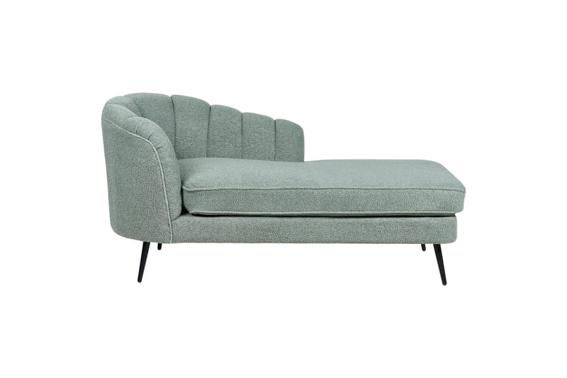 Allier Chaiselong 150 cm Venstre, Sort/Grøn