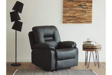 Alnor lænestol - Sort - Møbler - Stole & lænestole - Lænestole - Læderstol