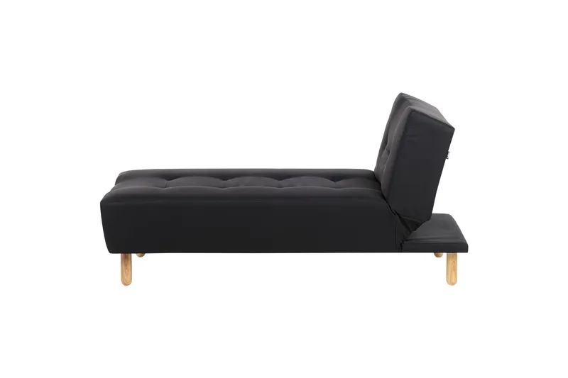 Alsten Chaiselong 163 cm - Sort/Lyst træ - Møbler - Stole & lænestole - Lænestole - Chaiselong lænestol & Divan lænesto