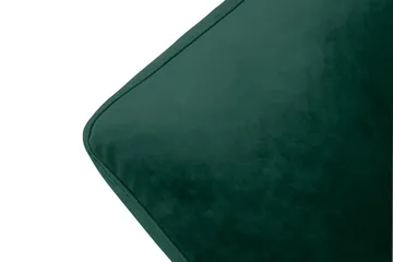 Andrew Lænestol med Puf Velour - Mørkegrøn/Messing - Møbler - Stole & lænestole - Lænestole - Lænestol med fodskammel