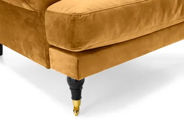 Andrew Lænestol Velour - Amber/Messing - Møbler - Stole & lænestole - Lænestole - Howard lænestol
