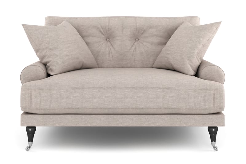 Andrew Loveseat - Beige/Krom - Lænestole