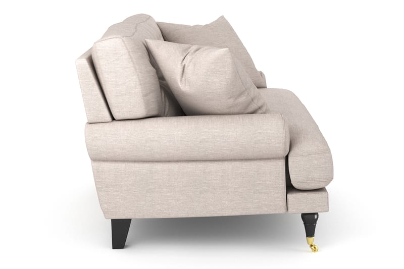 Andrew Loveseat - Beige/Messing - Lænestole