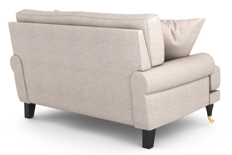 Andrew Loveseat - Beige/Messing - Lænestole