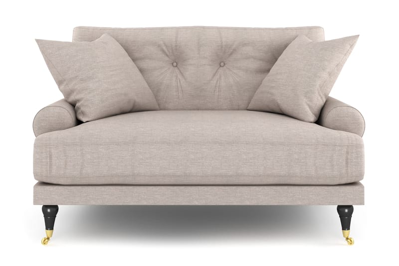 Andrew Loveseat - Beige/Messing - Møbler - Stole & lænestole - Lænestole