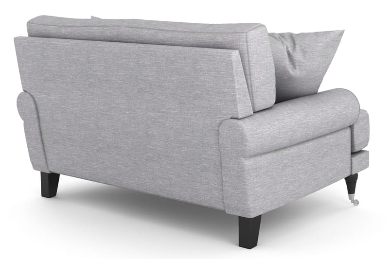 Andrew Loveseat - Lysegrå/Krom - Møbler - Stole & lænestole - Lænestole