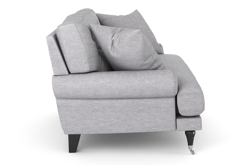 Andrew Loveseat - Lysegrå/Krom - Lænestole