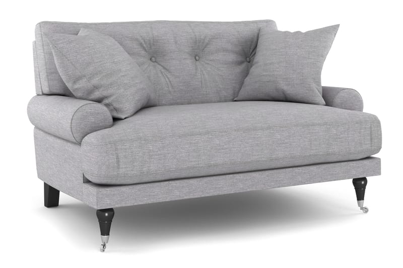 Andrew Loveseat - Lysegrå/Krom - Møbler - Stole & lænestole - Lænestole