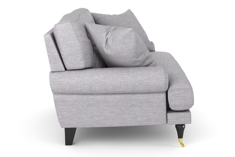 Andrew Loveseat - Lysegrå/Messing - Møbler - Stole & lænestole - Lænestole