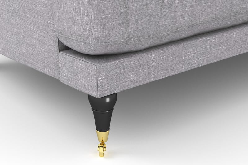 Andrew Loveseat - Lysegrå/Messing - Møbler - Stole & lænestole - Lænestole