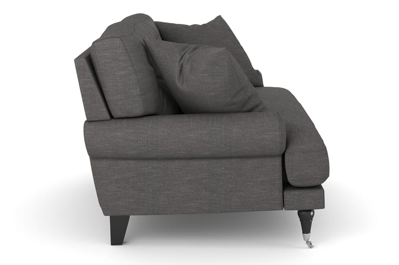 Andrew Loveseat - Mørkegrå/Krom - Lænestole