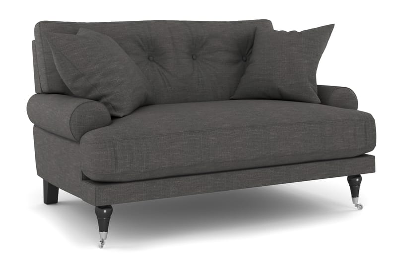 Andrew Loveseat - Mørkegrå/Krom - Lænestole