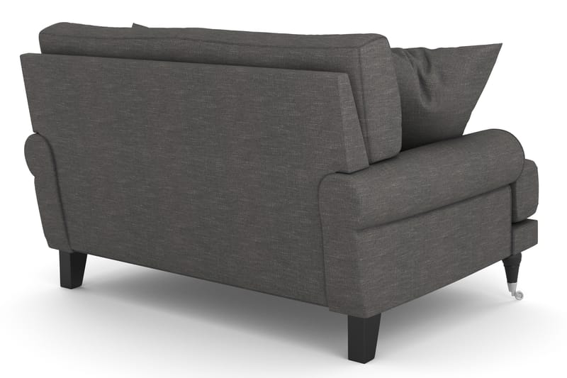 Andrew Loveseat - Mørkegrå/Krom - Lænestole