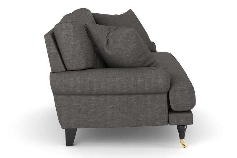 Andrew Loveseat - Mørkegrå/Messing - Møbler - Stole & lænestole - Lænestole