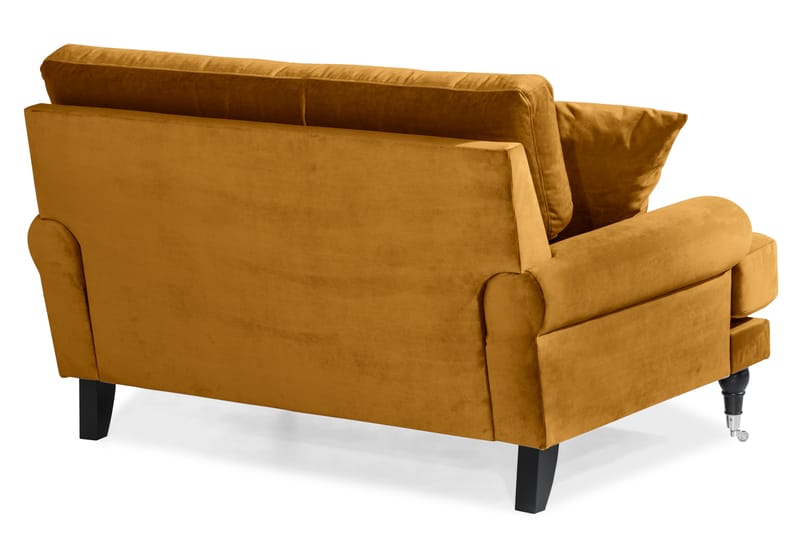 Andrew Loveseat Velour - Amber/Krom - Lænestole