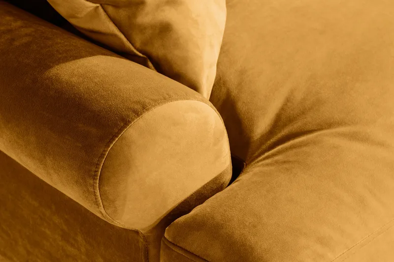 Andrew Loveseat Velour - Amber/Messing - Møbler - Stole & lænestole - Lænestole