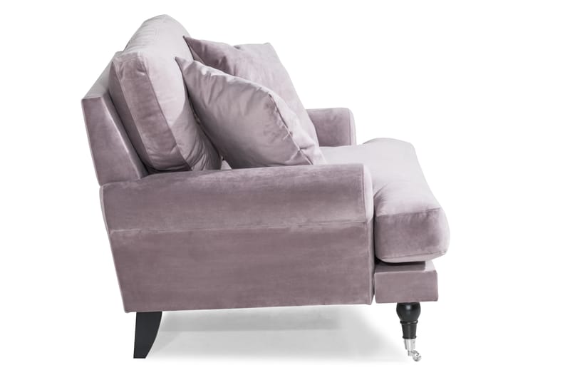 Andrew Loveseat Velour - Lilla/Krom - Møbler - Stole & lænestole - Lænestole