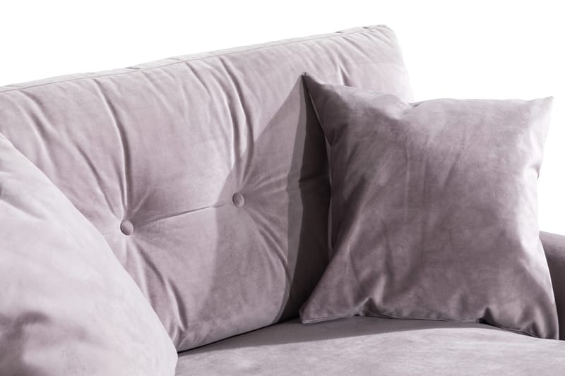 Andrew Loveseat Velour - Lilla/Krom - Møbler - Stole & lænestole - Lænestole