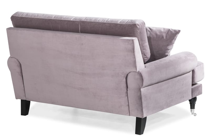 Andrew Loveseat Velour - Lilla/Krom - Møbler - Stole & lænestole - Lænestole