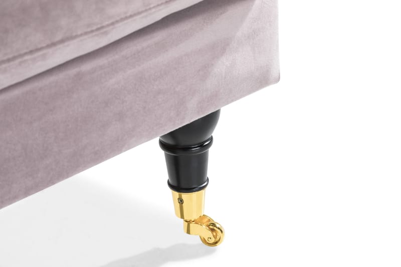 Andrew Loveseat Velour - Lilla/Messing - Møbler - Stole & lænestole - Lænestole