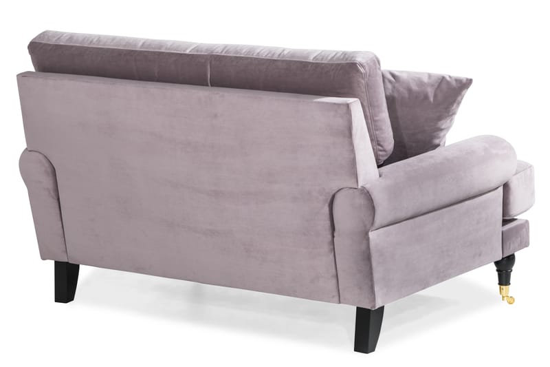 Andrew Loveseat Velour - Lilla/Messing - Møbler - Stole & lænestole - Lænestole