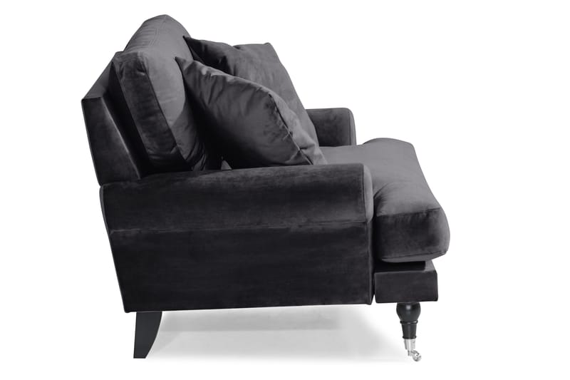 Andrew Loveseat Velour - Mørkegrå/Krom - Møbler - Stole & lænestole - Lænestole