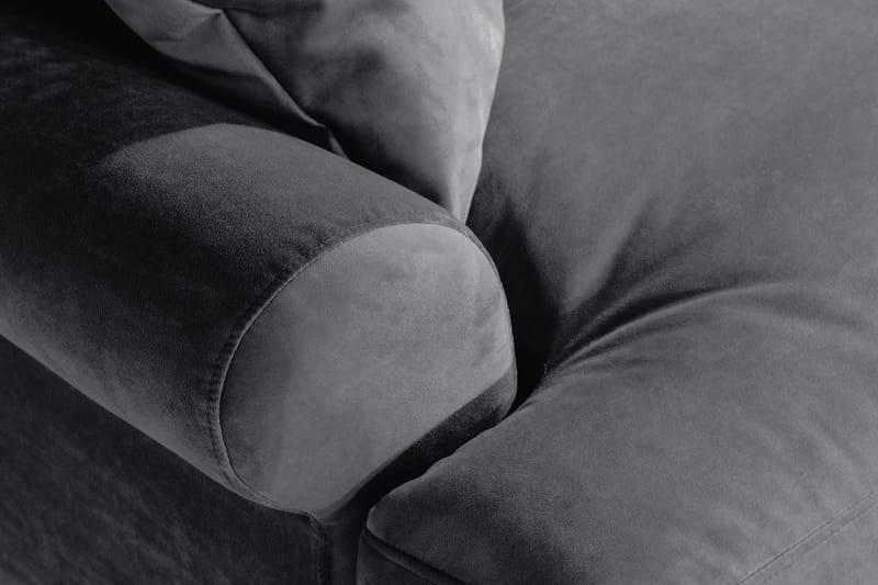 Andrew Loveseat Velour - Mørkegrå/Krom - Møbler - Stole & lænestole - Lænestole