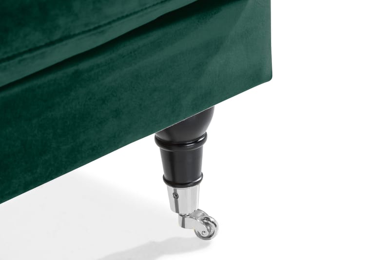 Andrew Loveseat Velour - Mørkegrøn/Krom - Møbler - Stole & lænestole - Lænestole