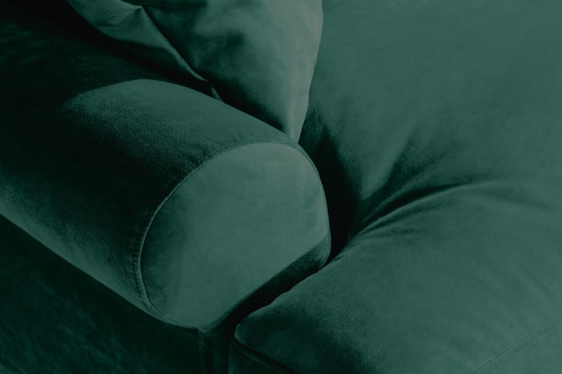 Andrew Loveseat Velour - Mørkegrøn/Messing - Møbler - Stole & lænestole - Lænestole