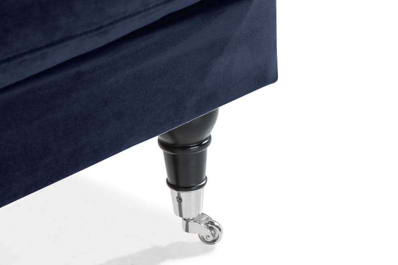 Andrew Loveseat Velour - Midnatsblå/Krom - Møbler - Stole & lænestole - Lænestole