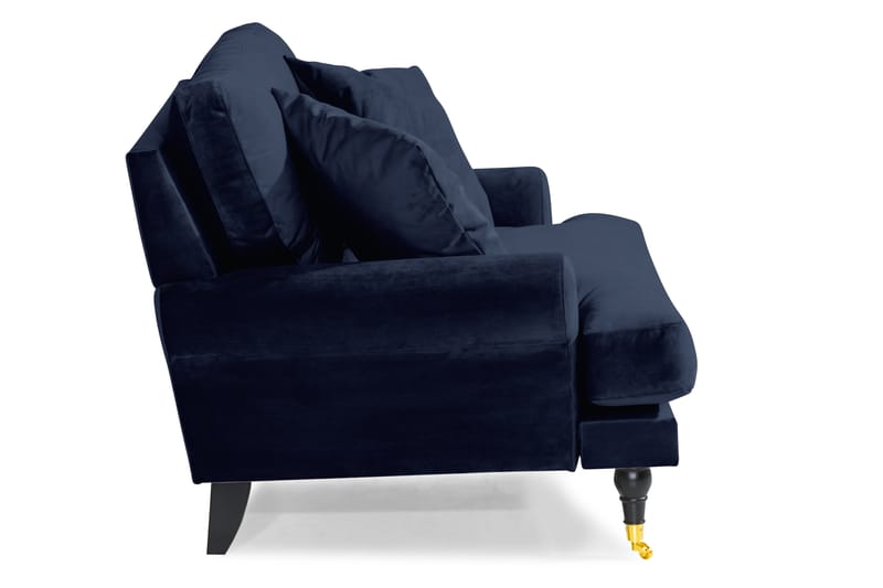 Andrew Loveseat Velour - Midnatsblå/Messing - Møbler - Stole & lænestole - Lænestole